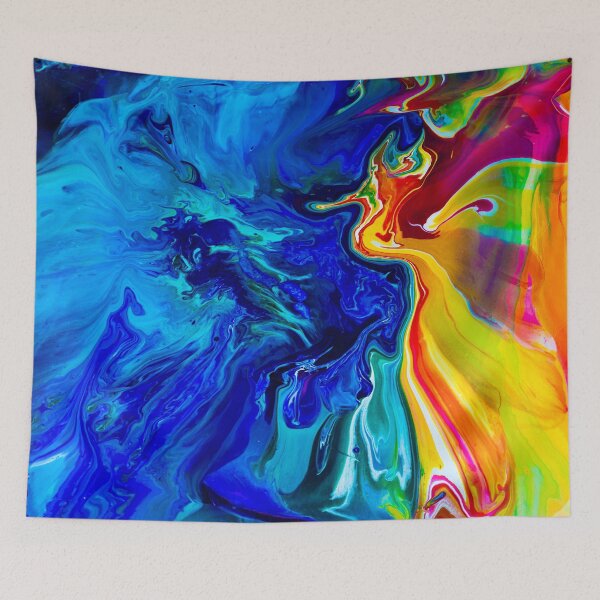Item preview, Ocean Angel Abstract Blue & Yellow designed and sold by christineiris.