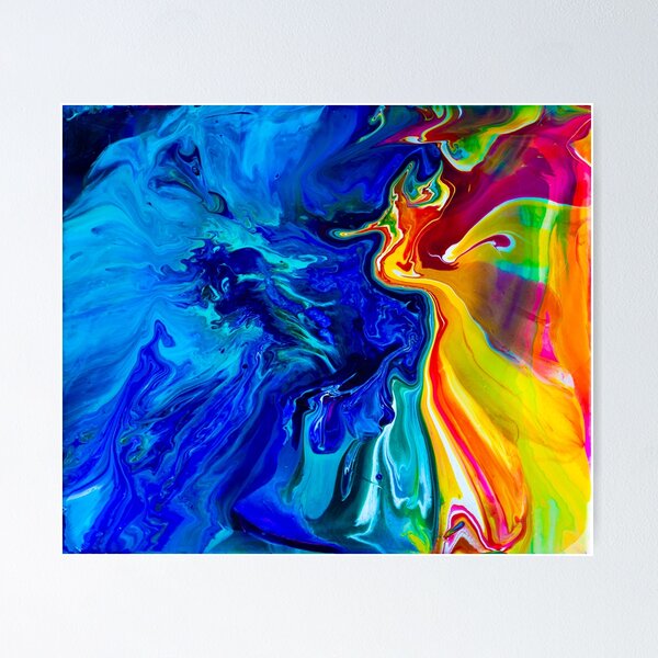 Item preview, Ocean Angel Abstract Blue & Yellow designed and sold by christineiris.