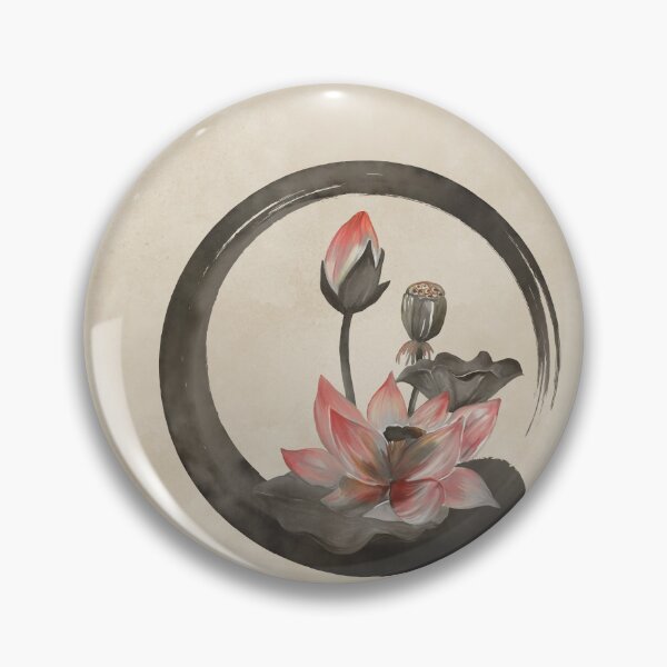 Item preview, Enso Zen Circle and Lotus designed and sold by k9printart.