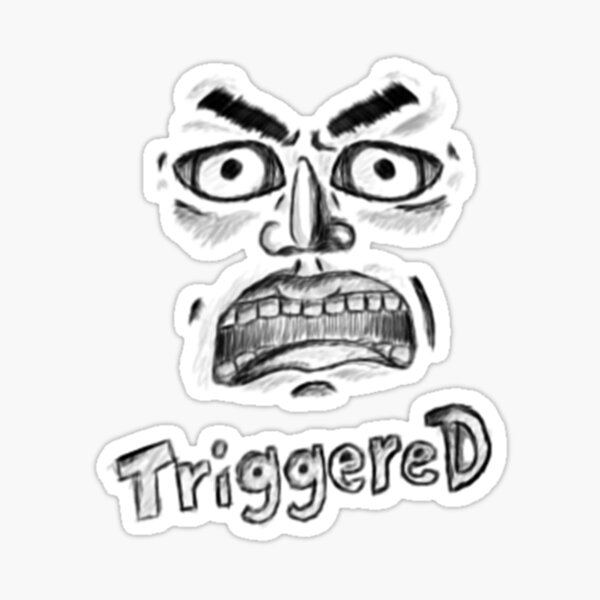 Item preview, Angry TRIGGERED designed and sold by Cockabarroo.