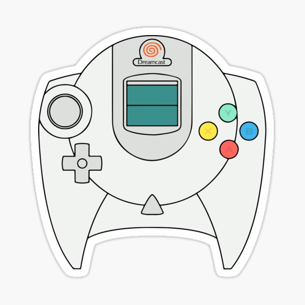 Dreamcast Controller Sticker for Sale by Giulio Maffei