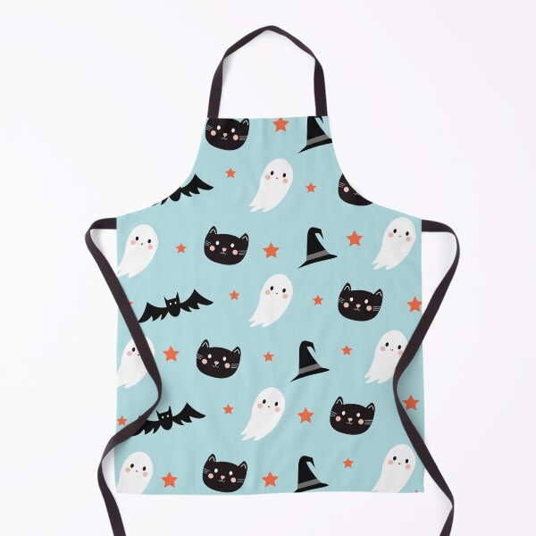 Item preview, creepy friends. Ghosts, cats, bats and hats. halloween night designed and sold by Denisse diseno.