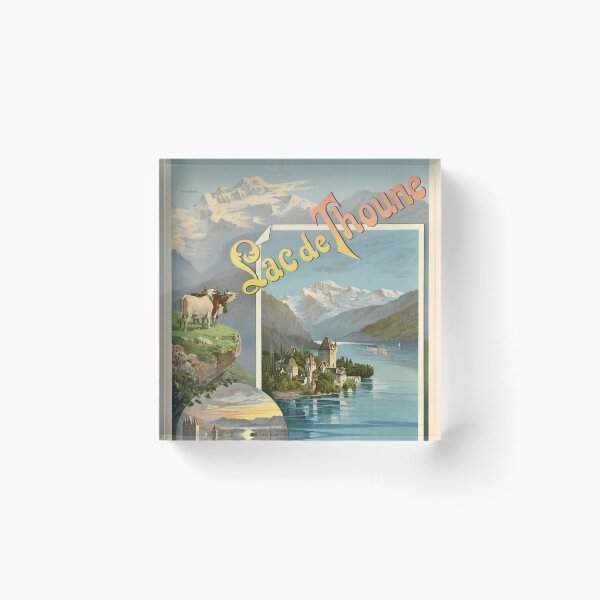 Item preview, Lake Thun, Switzerland (1898) - Hugo d'Alesi designed and sold by SALON DES ARTS.