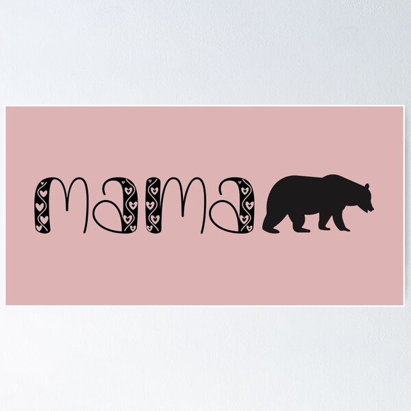 Item preview, Mama Bear -- great on light or white background designed and sold by PrintCutScore.