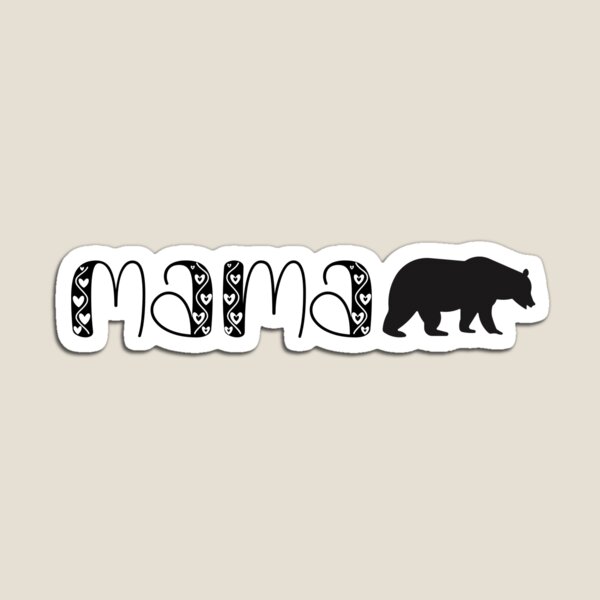 Artikelvorschau, Mama Bear – toll auf hellem oder weißem Hintergrund entworfen und verkauft von PrintCutScore.