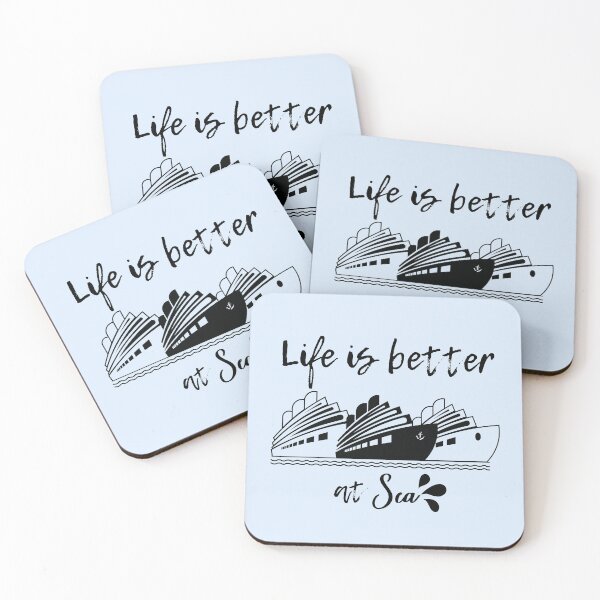 Item preview, Life Is Better At Sea designed and sold by BronikowskiART.