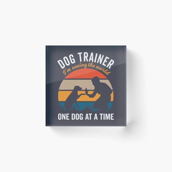 Item preview, Dog Trainer Saving the World, Vintage Sunset with Male Dog Lover designed and sold by arlutai.