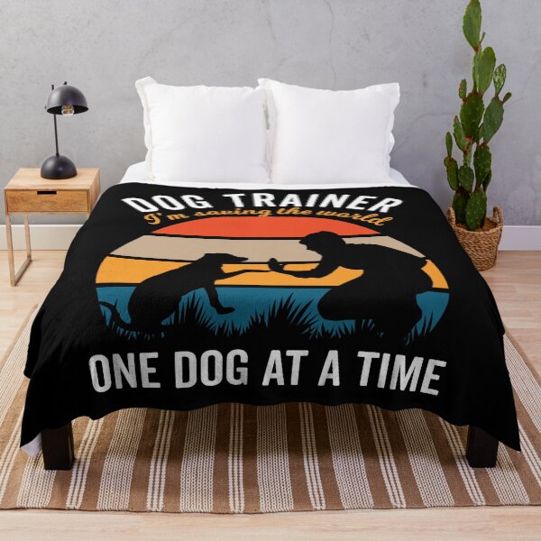 Item preview, Dog Trainer Saving the World, Vintage Sunset with Male Dog Lover designed and sold by arlutai.