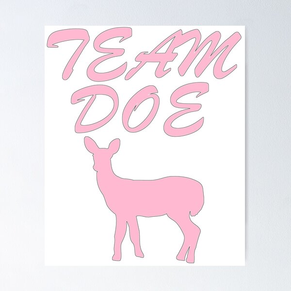 Item preview, Team Doe Pink Girl Mom Baby Shower Gender Reveal Party Cute Funny Gift designed and sold by arcadetoystore.