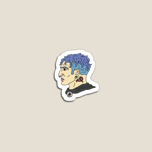 Item preview, Leftist Chad Wojak Sticker designed and sold by MrPoggersdorf.