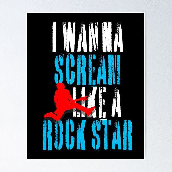Item preview, I wanna scream like a rock star. designed and sold by studiohfy.