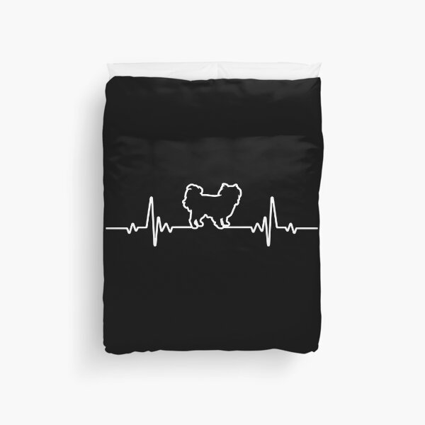 Item preview, Minimalist Heartbeat Japanese Chin designed and sold by More Cute Dogs.