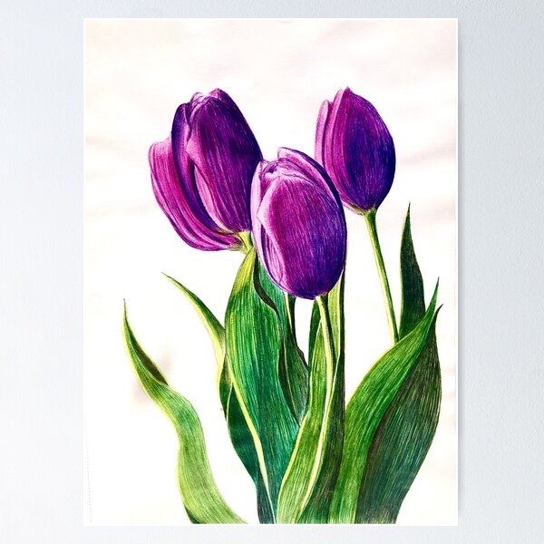 Item preview, Purple tulips in the wind designed and sold by Carina  Defilipe.