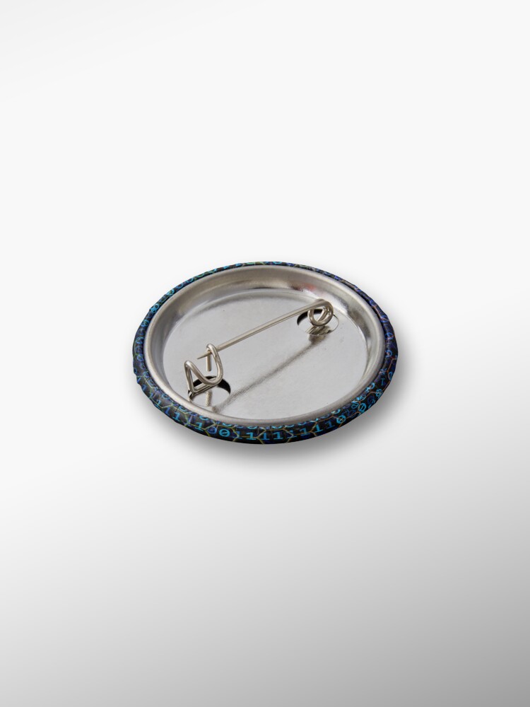 Thumbnail 2 of 3, Pin, binary code designed and sold by ocorvo.