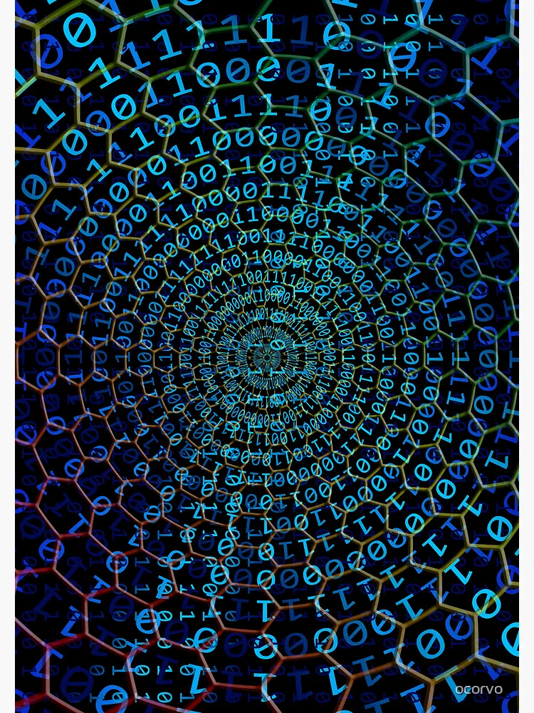 Thumbnail 3 of 3, Journal, binary code designed and sold by ocorvo.