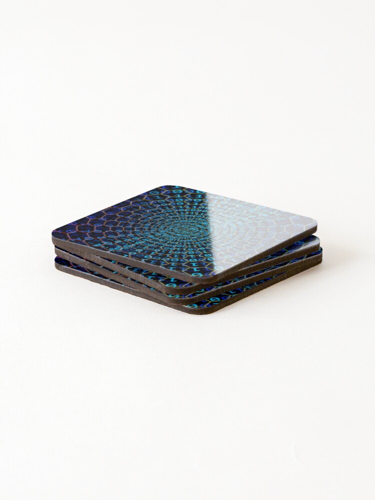 Thumbnail 4 of 5, Coasters (Set of 4), binary code designed and sold by ocorvo.