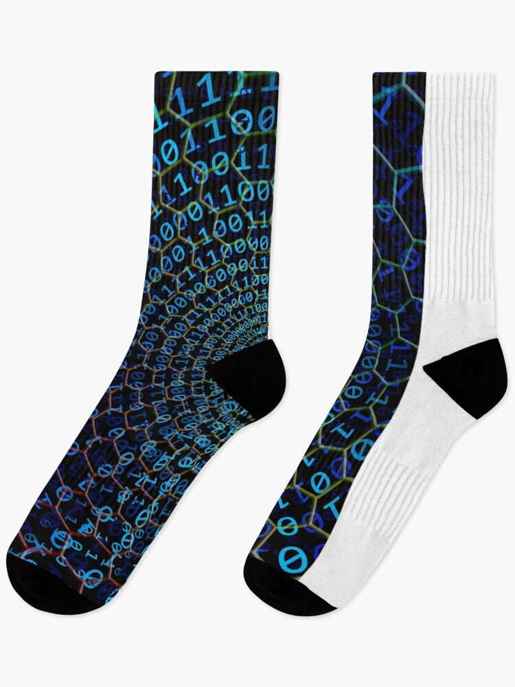 Thumbnail 1 of 5, Socks, binary code designed and sold by ocorvo.