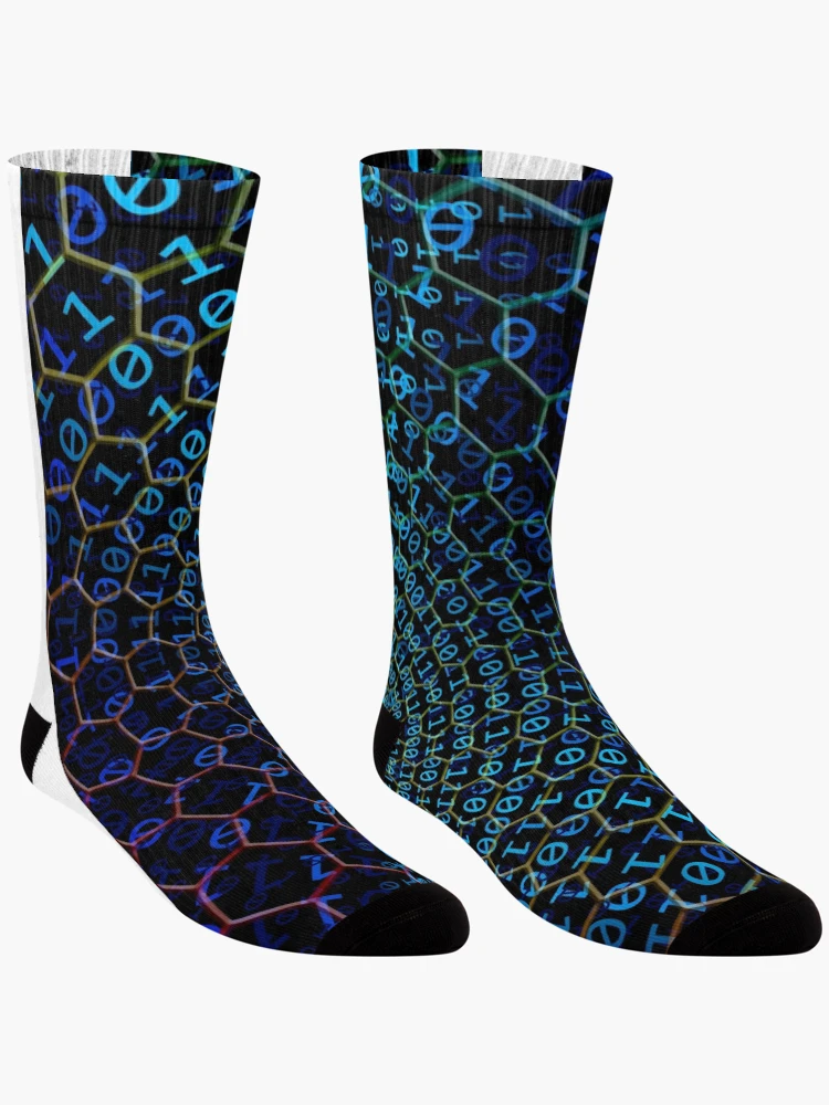 Thumbnail 3 of 5, Socks, binary code designed and sold by ocorvo.