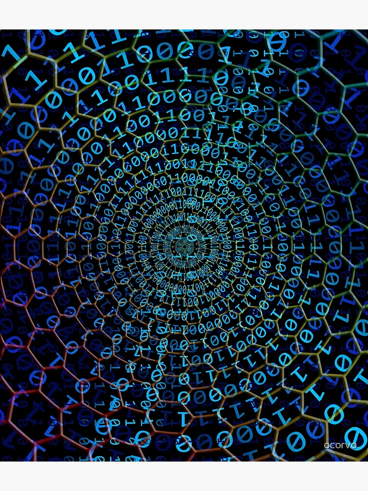 Thumbnail 3 of 3, Backpack, binary code designed and sold by ocorvo.