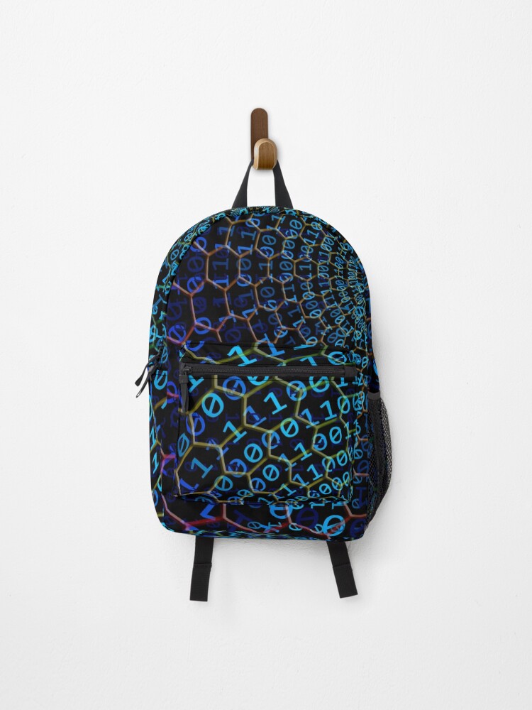 Thumbnail 1 of 3, Backpack, binary code designed and sold by ocorvo.