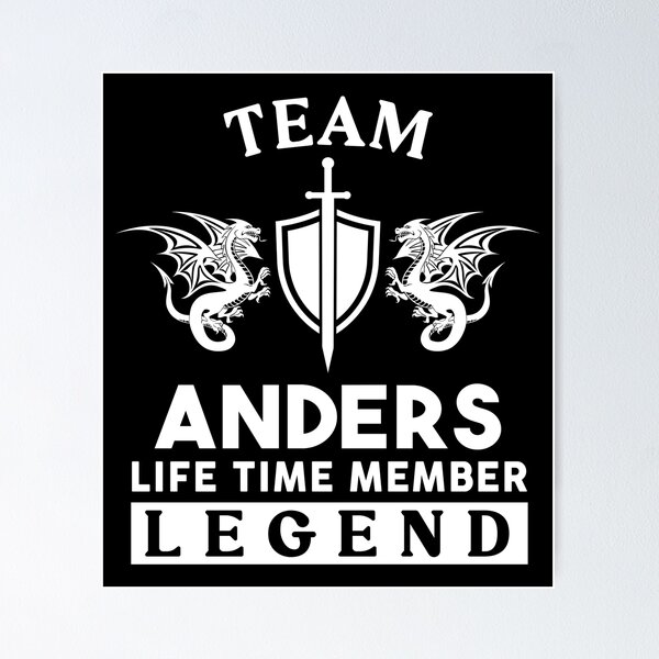 Artikelvorschau, Anders Name T Shirt - Anders Legend Lifetime Member Gift Item Tee entworfen und verkauft von anthonyodo.