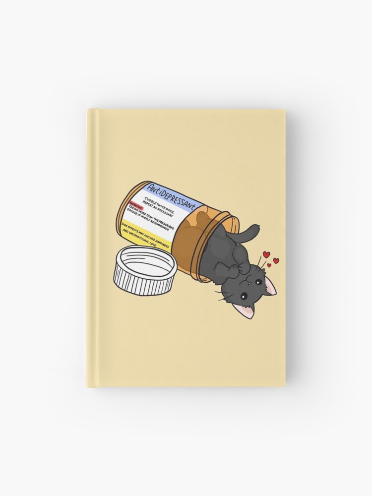 Thumbnail 1 of 3, Journal, kitty antidepressant love medicine designed and sold by sivelobanova.