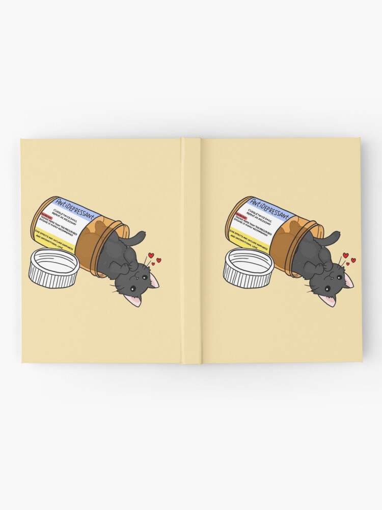 Thumbnail 2 of 3, Journal, kitty antidepressant love medicine designed and sold by sivelobanova.