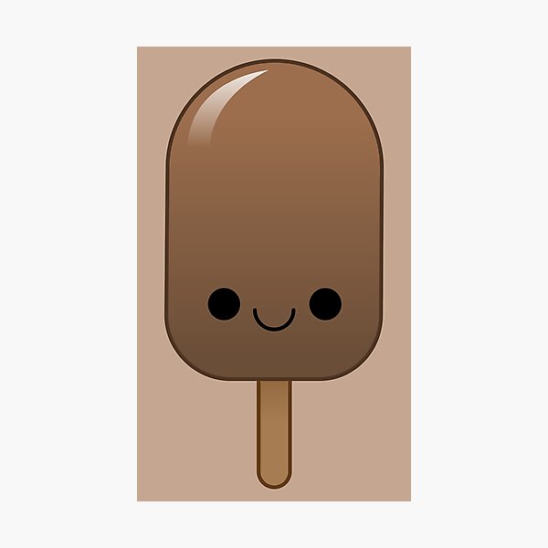 Item preview, kawaii chocolate popsicle designed and sold by kittybox.