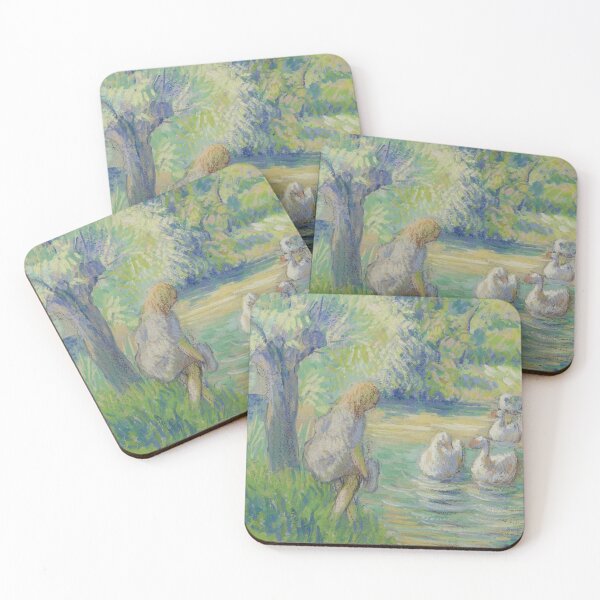Item preview, Geese by Pissaro - Vintage Art designed and sold by RickE.