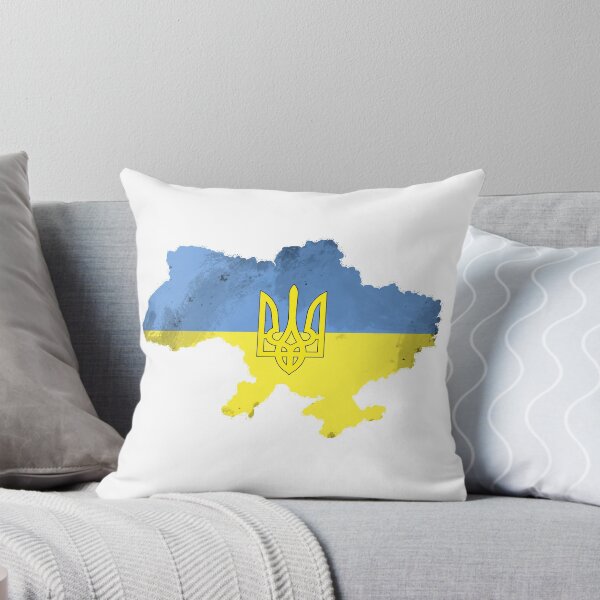 Aperçu de l'œuvre Ukraine Trident Carte Ukrainienne Drapeau Texture créée et vendue par Ankerd.