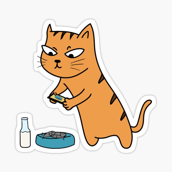 Foodie Cat Sticker