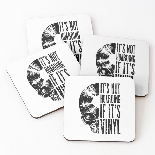 Item preview, It's Not Hoarding If It's Vinyl Funny Records Lover LP Skull designed and sold by GrandeDuc.