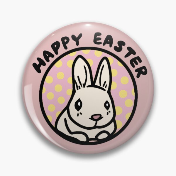Item preview, Happy Easter Sunday Cute Bunny on Pink Moon Adorable Bunny Easter Love designed and sold by wigobun.