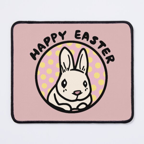 Item preview, Happy Easter Sunday Cute Bunny on Pink Moon Adorable Bunny Easter Love designed and sold by wigobun.