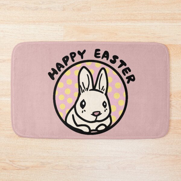 Item preview, Happy Easter Sunday Cute Bunny on Pink Moon Adorable Bunny Easter Love designed and sold by wigobun.