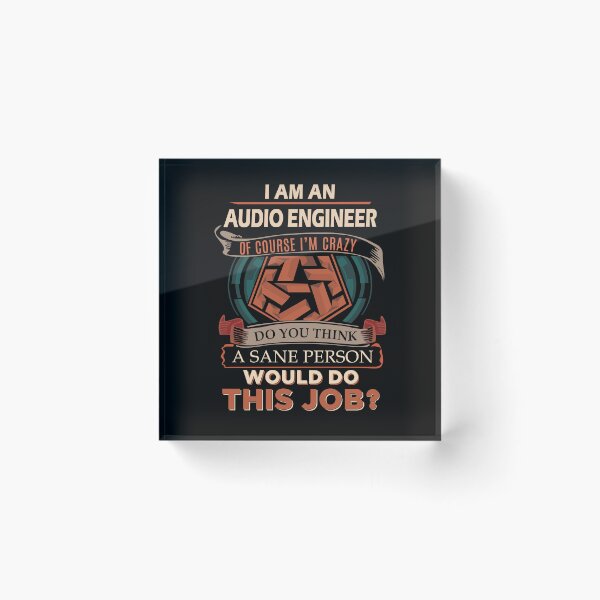 Item preview, Audio Engineer T Shirt - Sane Person Gift Item Tee designed and sold by watkinsmat.