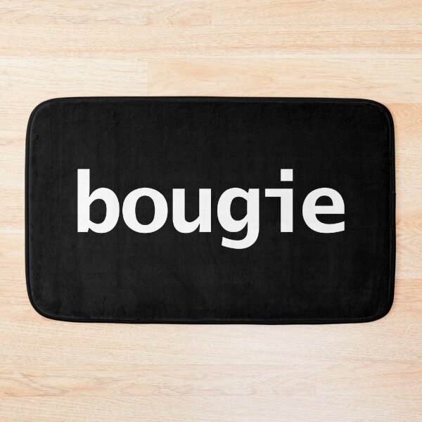 Item preview, Bougie Typography White Text designed and sold by ellenhenry.