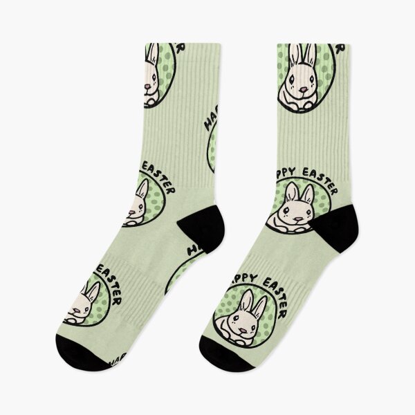 Item preview, Happy Easter Day with Cute Bunny on Green Moon | Adorable Vegan Bunny Easter Love designed and sold by wigobun.