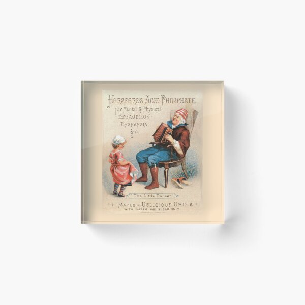 Item preview, Vintage Quack Medicine Advertisement, Horsford's Acid Phosphate, Dancing Little Girl, Old Sailor Playing Concertina designed and sold by hjsmith.
