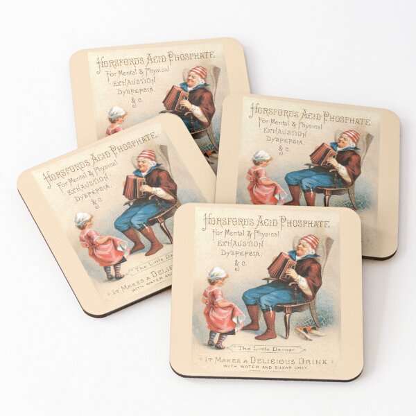 Item preview, Vintage Quack Medicine Advertisement, Horsford's Acid Phosphate, Dancing Little Girl, Old Sailor Playing Concertina designed and sold by hjsmith.