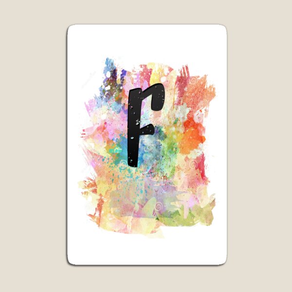Item preview, Initial F Watercolour designed and sold by Mark Goodbrand.