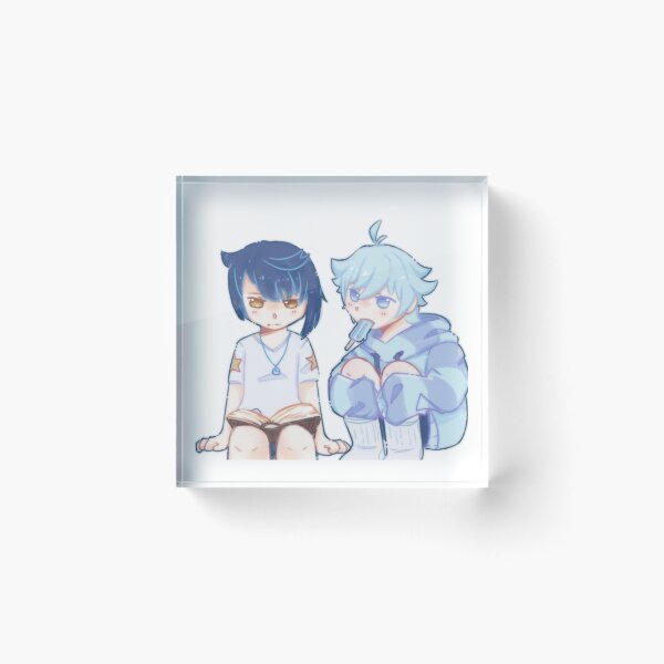Item preview, Xingqiu and Chongyun Genshin Impact designed and sold by bubblesobble.