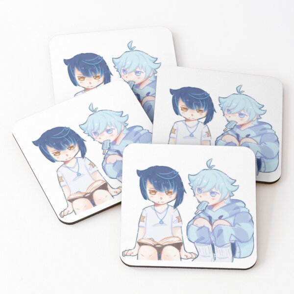 Item preview, Xingqiu and Chongyun Genshin Impact designed and sold by bubblesobble.