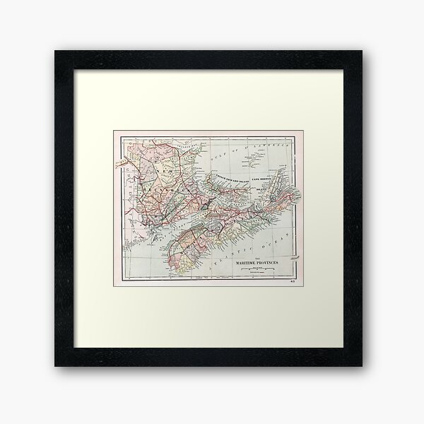 Item preview, Vintage Map of Nova Scotia  designed and sold by IndigoTDesigns.