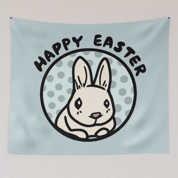 Item preview, Happy Easter Sunday 2022 | Cute Bunny on Blue Moon Adorable Bunny Easter Love designed and sold by wigobun.