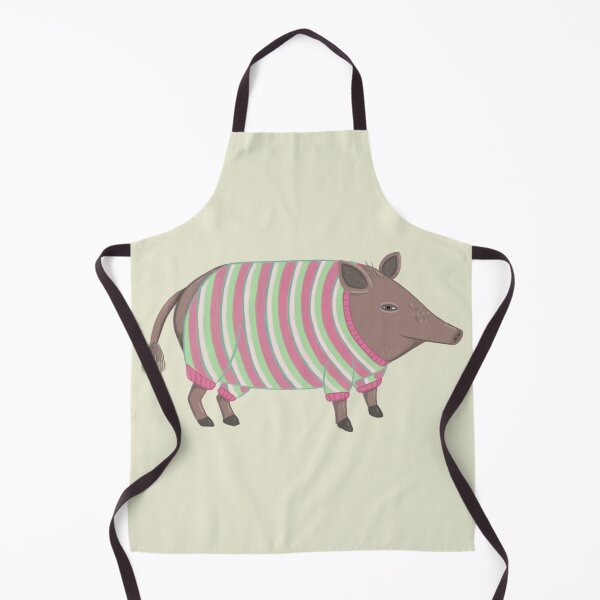 Item preview, Wild boar wearing striped sweater - pig fashion designed and sold by spiralforest.