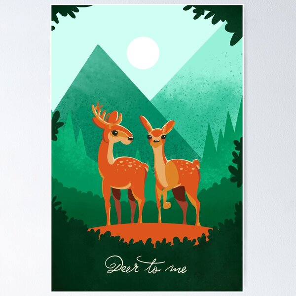 Item preview, Deer to me designed and sold by Awesome Opossum Art & Design.