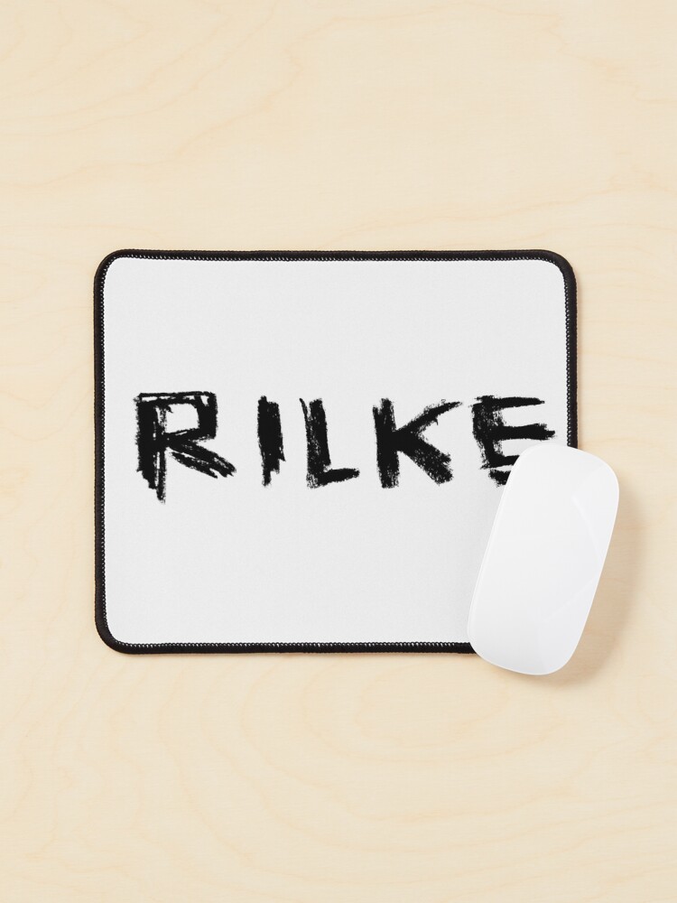 Thumbnail 1 of 5, Mouse Pad, Famous Poet: Rilke, Rainer Maria Rilke designed and sold by badlydrawnbabe.