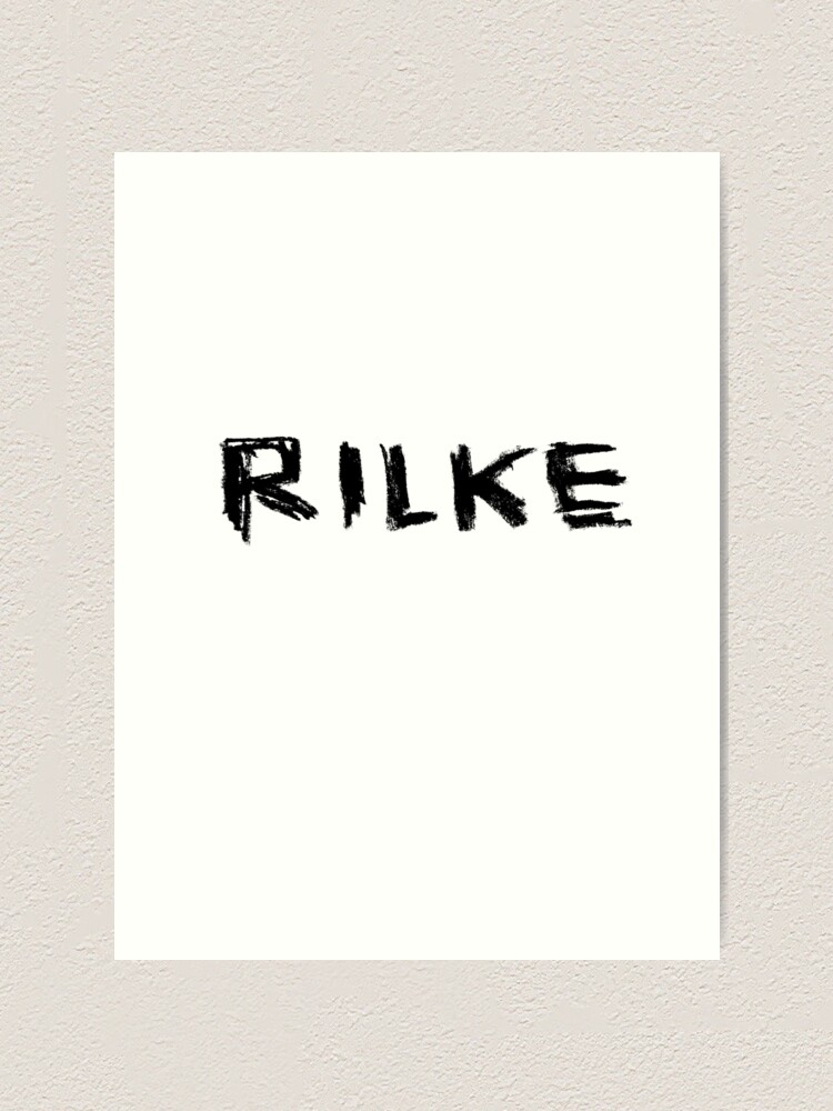 Thumbnail 1 of 3, Art Print, Famous Poet: Rilke, Rainer Maria Rilke designed and sold by badlydrawnbabe.