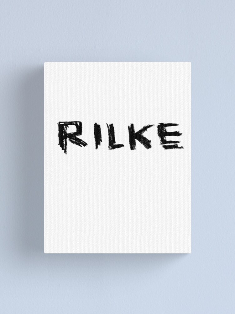 Thumbnail 1 of 3, Canvas Print, Famous Poet: Rilke, Rainer Maria Rilke designed and sold by badlydrawnbabe.
